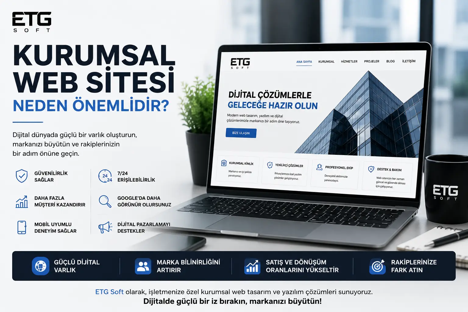 Kurumsal Web Sitesi Neden Önemlidir? İşletmeniz İçin 10 Büyük Avantaj