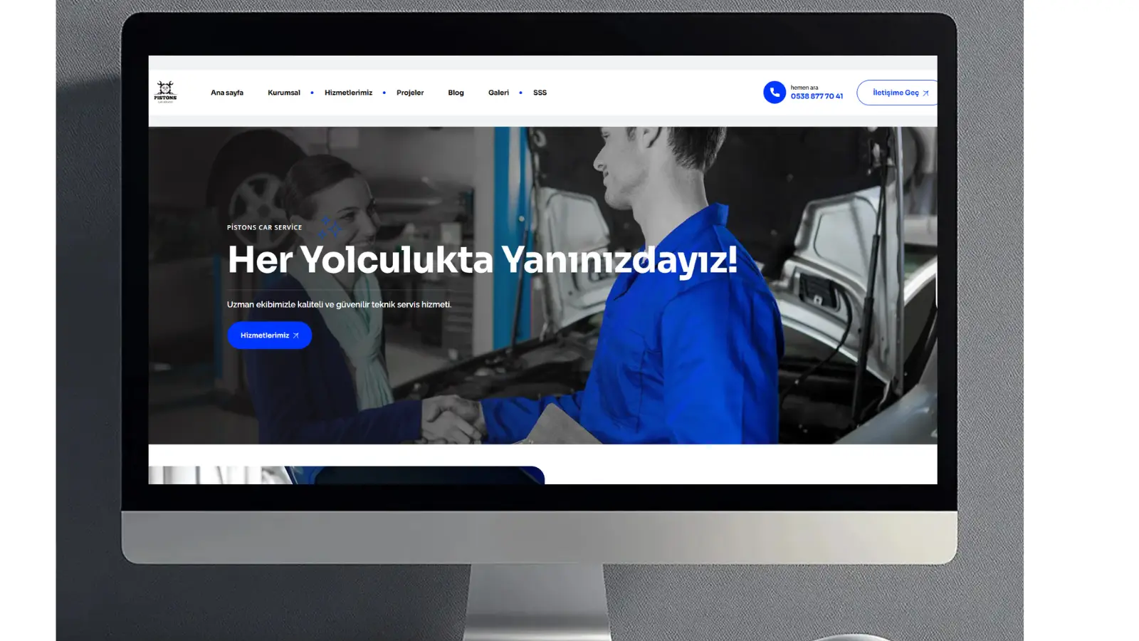 Pistons Car Service Web Sitesi