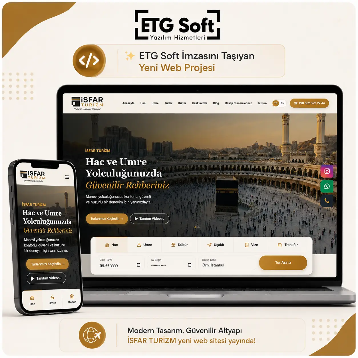 İSFAR Turizm Kurumsal Web Sitesi