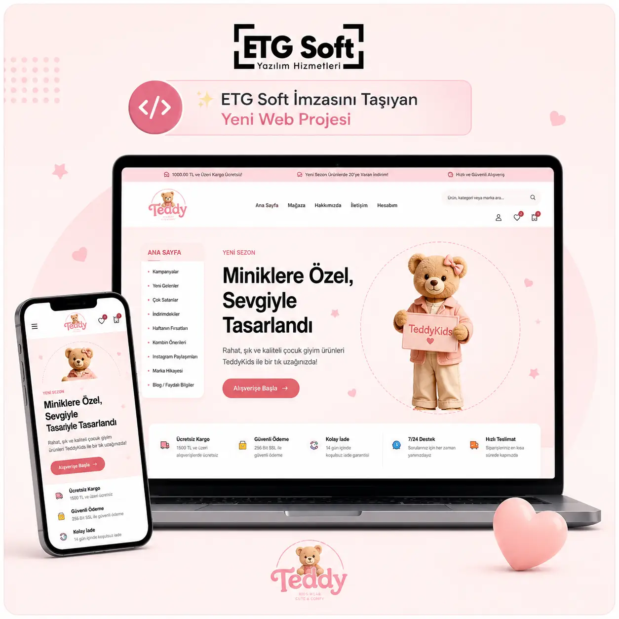 TeddyKids E-Ticaret Web Sitesi