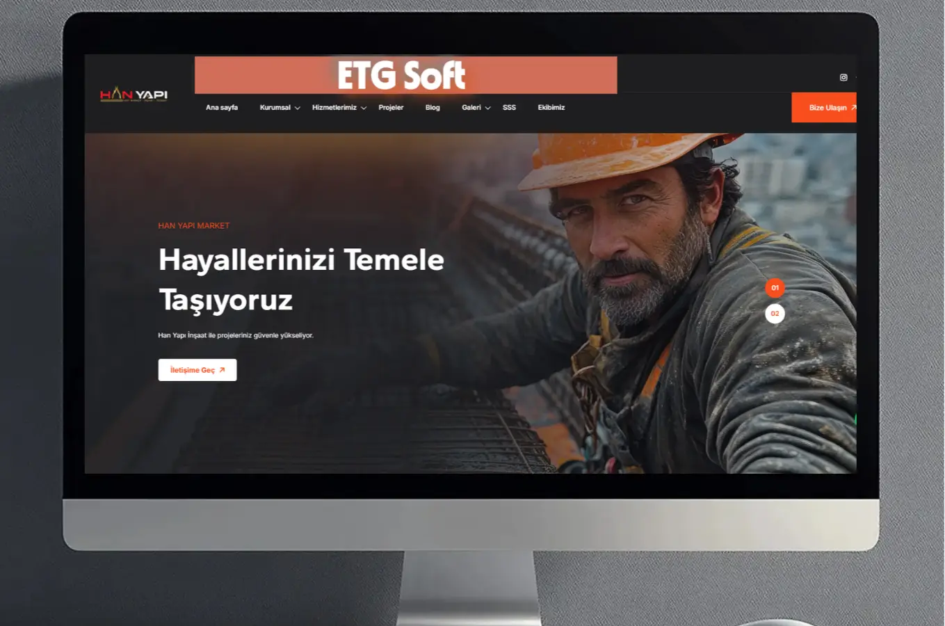 Han Yapı Market & İnşaat – Web Sitesi Projesi